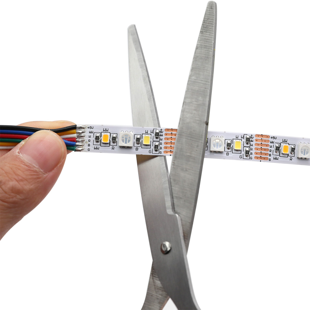 RGB+W+WW 5050+2835 Multi Color LED Lights - 10mm 5V RGBCCT LED Strip - 90LEDs/m RGB+W+WW 5050+2835 Multi Color LED Lights - 10mm 5V RGBCCT LED Strip - 90LEDs/m
